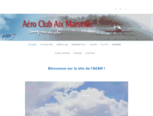 Tablet Screenshot of aeroclub-acam.fr